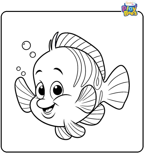 Disney Flounder Coloring Page