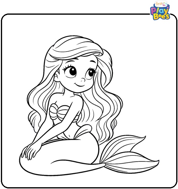 Disney Little Mermaid Coloring Page