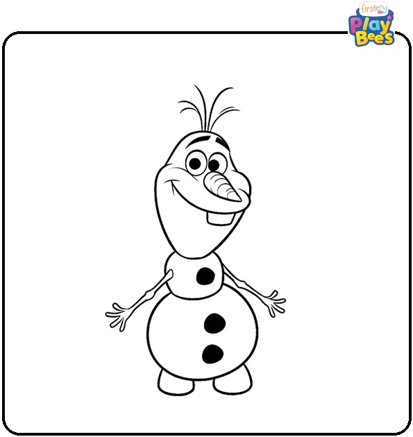 Disney Olaf Coloring Page