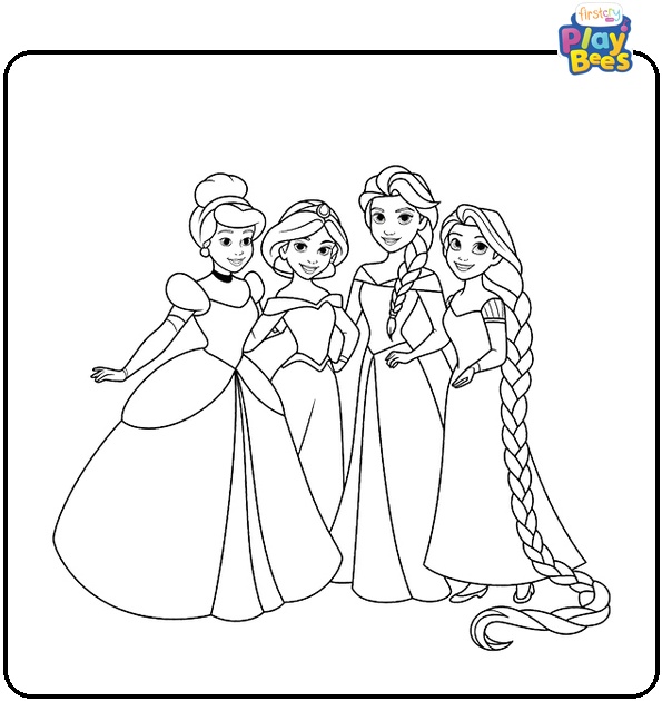 Disney Princess Coloring Page