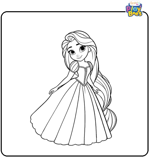 Disney Rapunzel Coloring Page