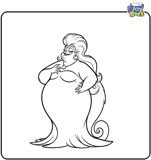 Disney Ursula Coloring Page