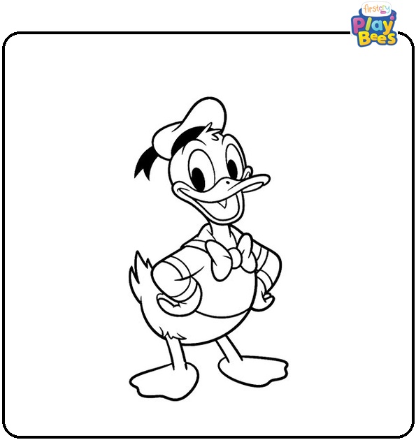 Donald Duck Coloring Page