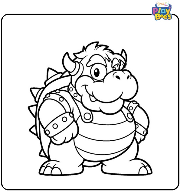 Fat Bowser Coloring Page