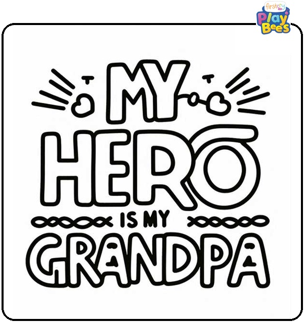 Father's Day Coloring Page For Grandpa