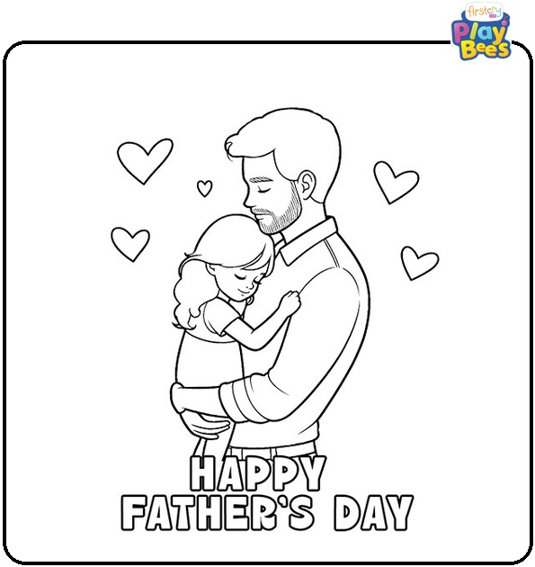 Father's Day Coloring Page