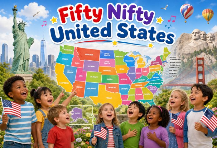 Fifty Nifty United States Nursery Rhyme With Lyrics