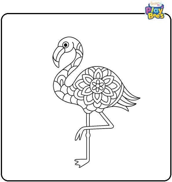 Flamingo Mandala Coloring Page Flamingo Mandala Coloring Page