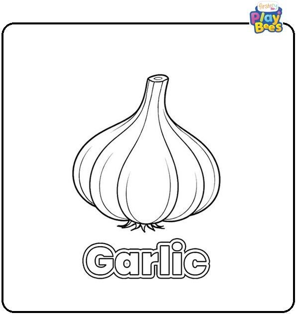 Garlic Coloring Page