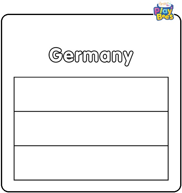Germany Flag Coloring Page