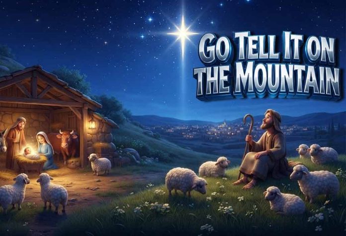 Go Tell it On The Mountain Nursery Rhyme With Lyrics
