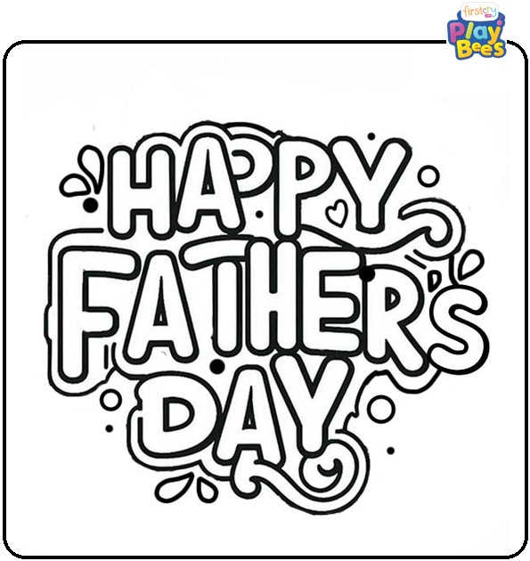 Happy Father's Day Coloring Page