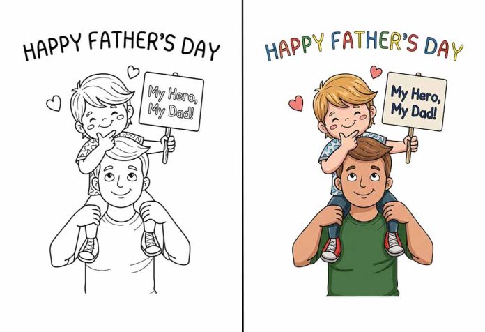 Happy Father’s Day Coloring Pages – Free Printable Sheets & Pictures