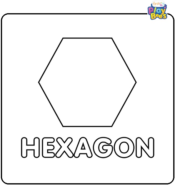 Hexagon Coloring Page