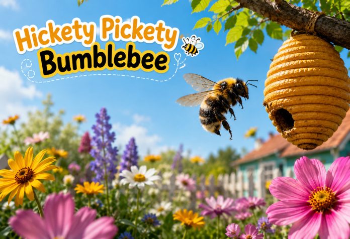 Hickety Pickety Bumblebee Nursery Rhyme With Lyrics