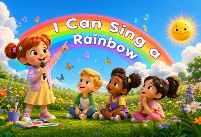 I Can Sing a Rainbow Nursery Rhyme With Lyrics