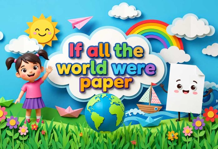 If All the World Were Paper Nursery Rhyme With Lyrics