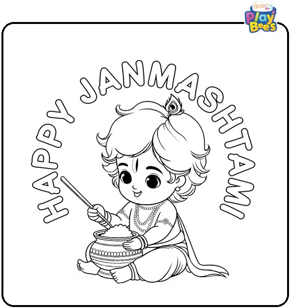 Janmashtami Coloring Page
