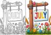July Coloring Pages – Free Printable Sheets & Pictures July Coloring Pages – Free Printable Sheets & Pictures