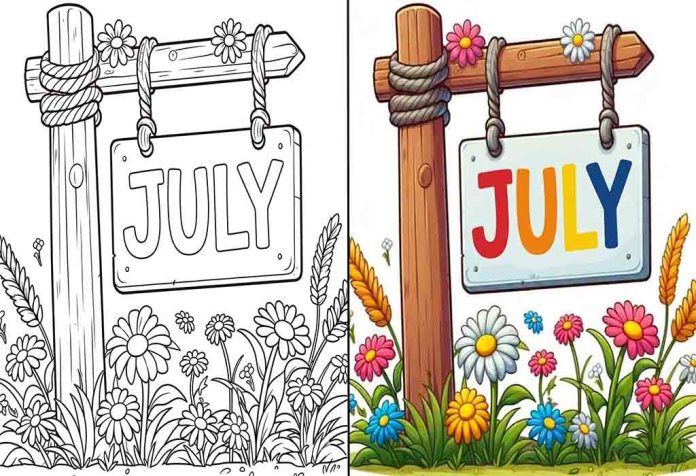 July Coloring Pages – Free Printable Sheets & Pictures