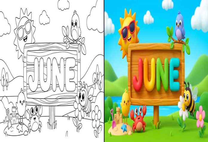 June Coloring Pages – Free Printable Sheets & Pictures