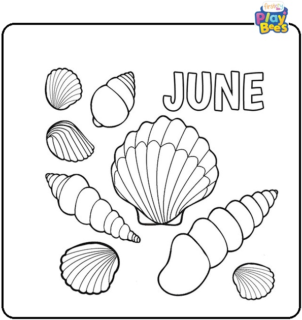 June Shells Coloring Page