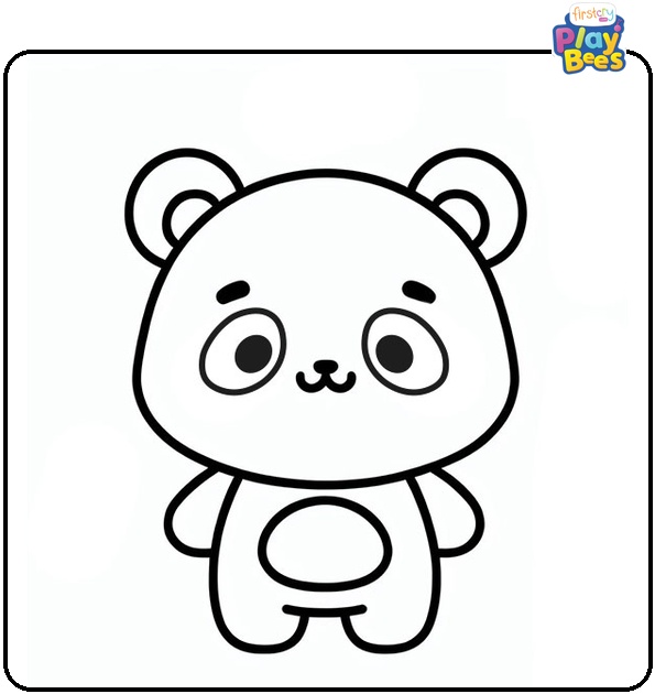 Kawaii Panda Coloring Page