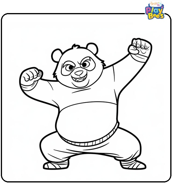 Kung Fu Panda Coloring Page