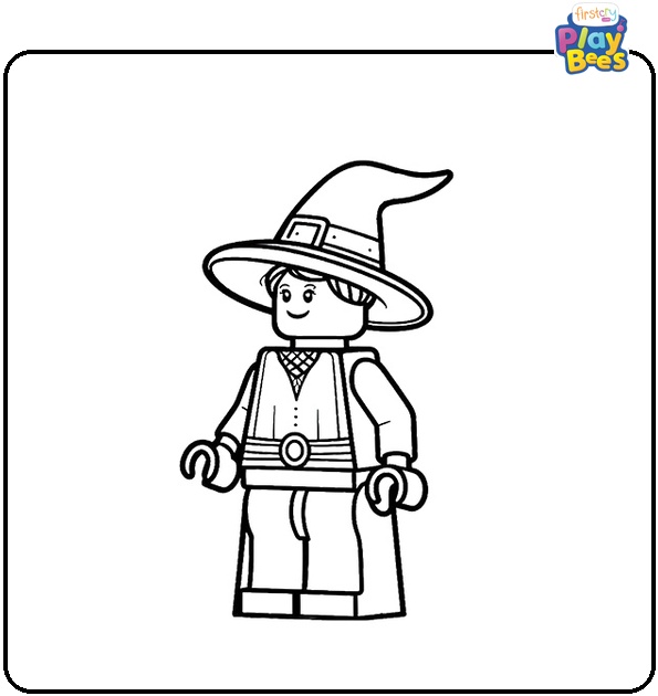 Lego Witch Coloring Page