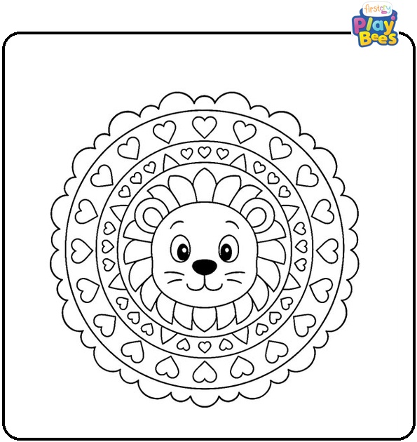 Lion Mandala Coloring Page Lion Mandala Coloring Page