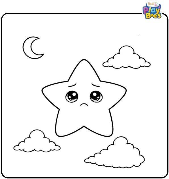 Lonely Star Coloring Page