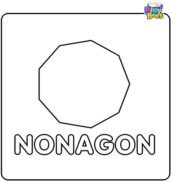 Nonagon Coloring Page