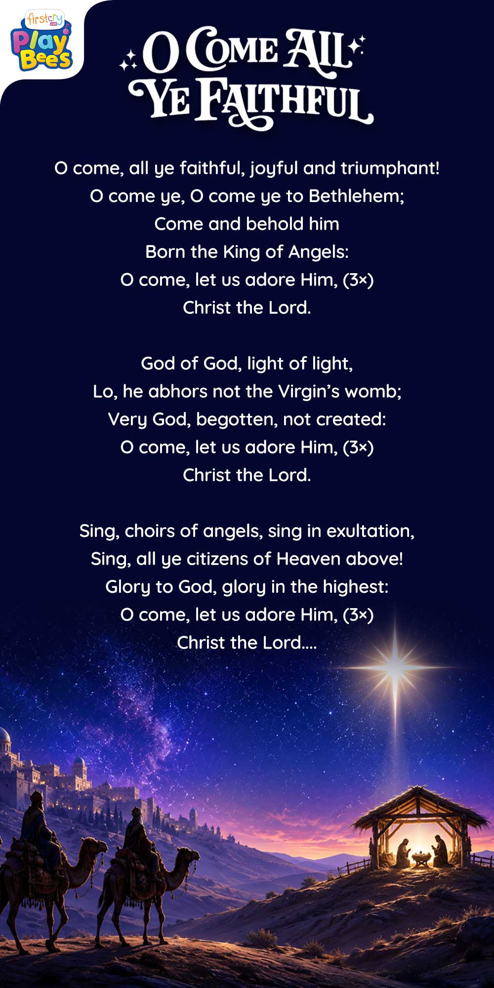 O Come, All Ye Faithful Song Lyrics