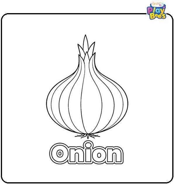 Onion Coloring Page