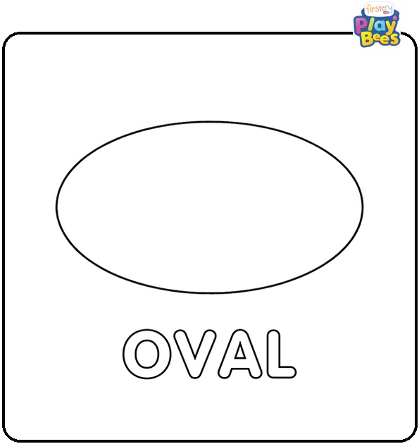 Oval Coloring Page