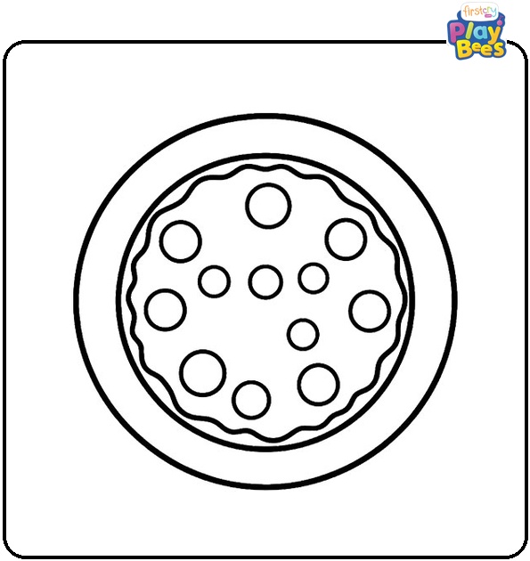 Pizza Coloring Page Pizza Coloring Page