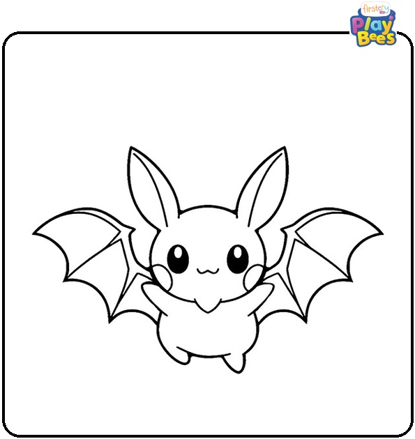 Pokemon Bat Coloring Page