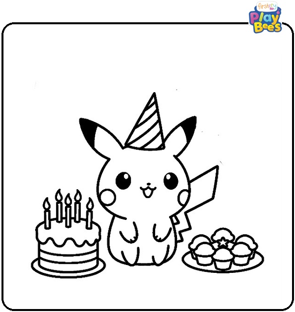 Happy Birthday Pokemon Coloring Page Happy Birthday Pokemon Coloring Page