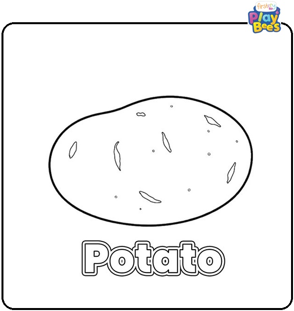 Potato Coloring Page