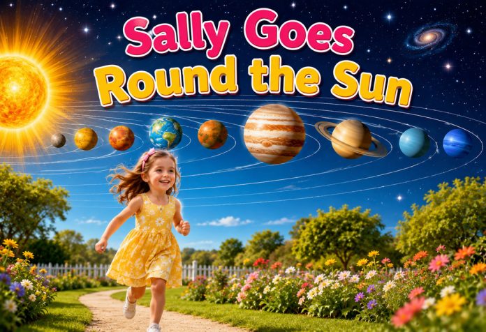 Sally Goes Round the Sun Nursery Rhyme With Lyrics
