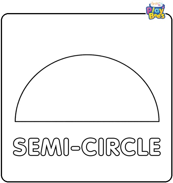 Semi-circle Coloring Page