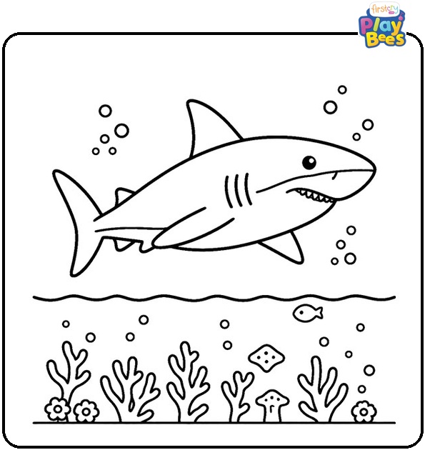 Shark Coloring Page