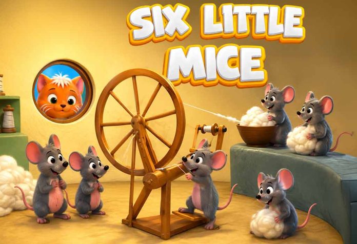 Six Little Mice Nursery Rhyme With Lyrics