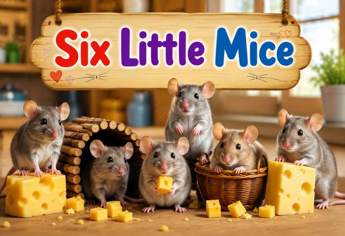 Six Little Mice Nursery Rhyme With Lyrics