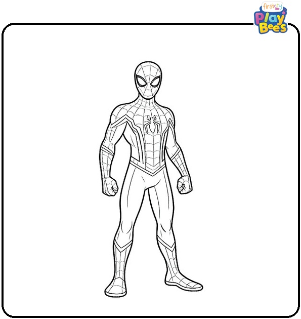 Spiderman Cartoon Coloring Page