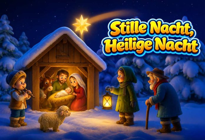 Stille Nacht, Heilige Nacht Nursery Rhyme With Lyrics