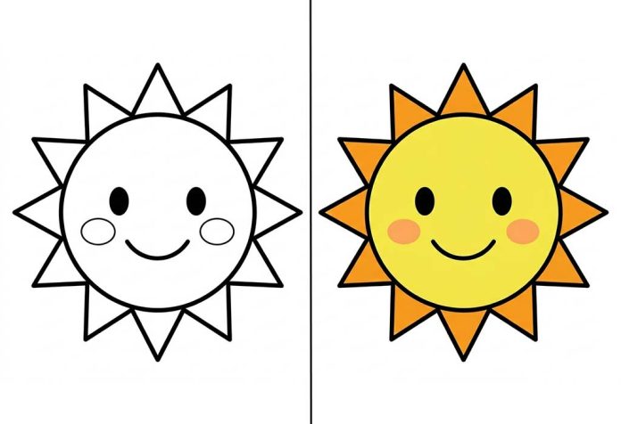 Sun Coloring Pages – Free Printable Sheets & Pictures