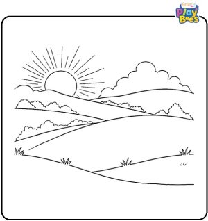Sun Rising Colouring Page Sun Coloring Pages – Free Printable Sheets & Pictures