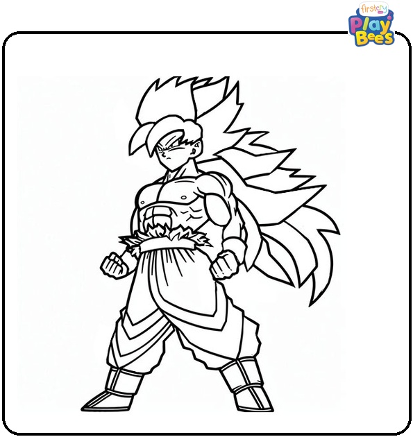 Super Saiyan 4 Goku Coloring Page