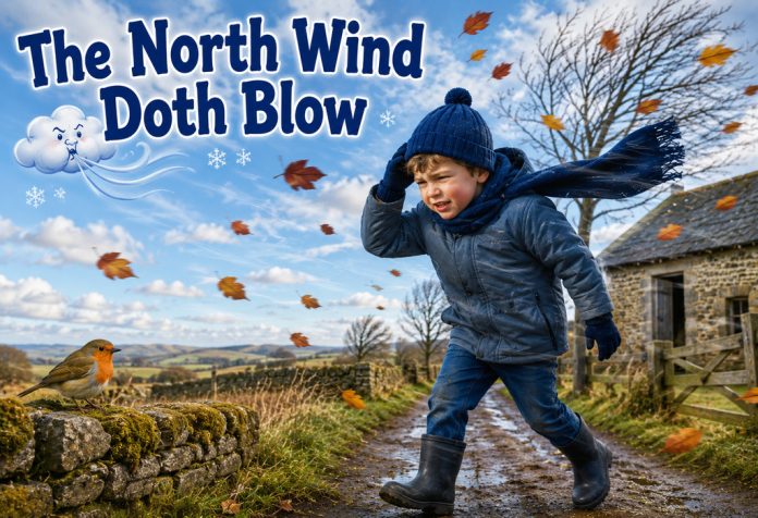 The North Wind Doth Blow Nursery Rhyme With Lyrics